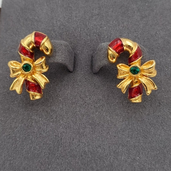 Avon Jewelry Avon Christmas Candy Cane Earrings Poshmark